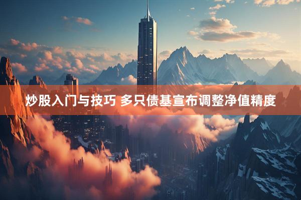 炒股入门与技巧 多只债基宣布调整净值精度