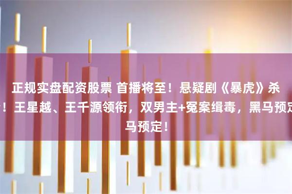 正规实盘配资股票 首播将至!悬疑剧《暴虎》杀青!王星越、王千源领衔,双男主+冤案缉毒,黑马预定!